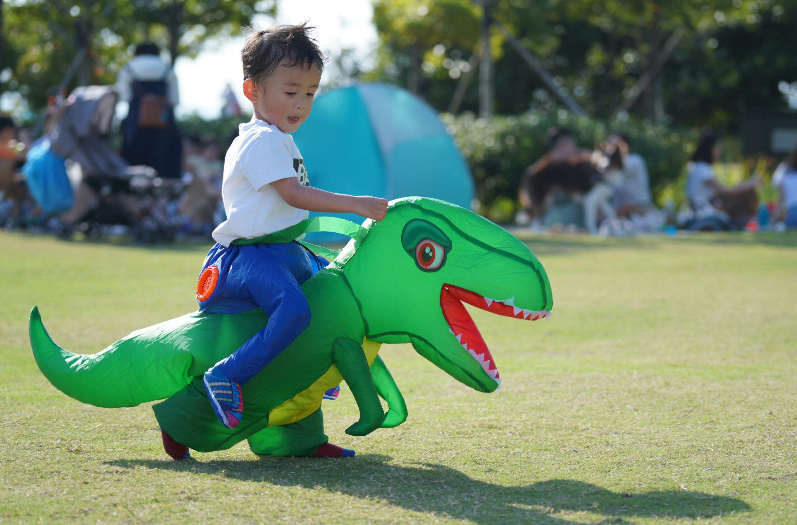 T-Rex-fancy-dress-happy-boy