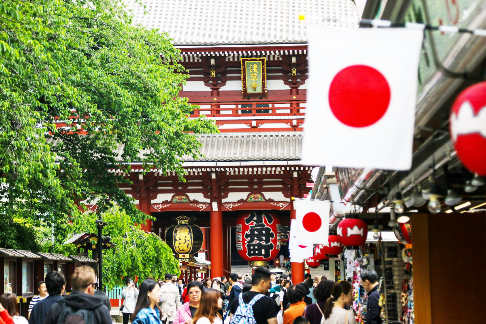 Japan Flag Eating around the world